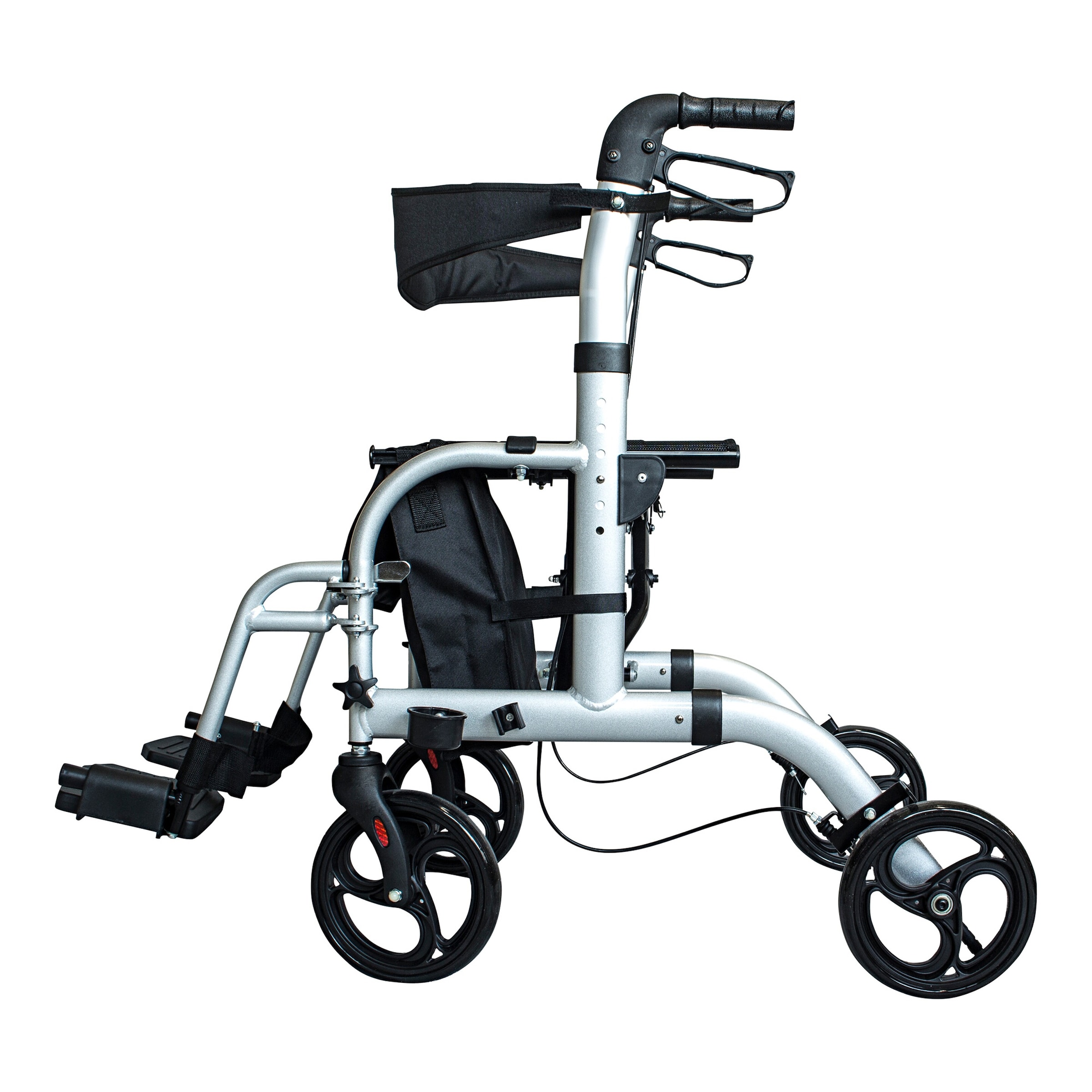Aluminium HybriD Rollator und Transportrollstuhl - AT51005