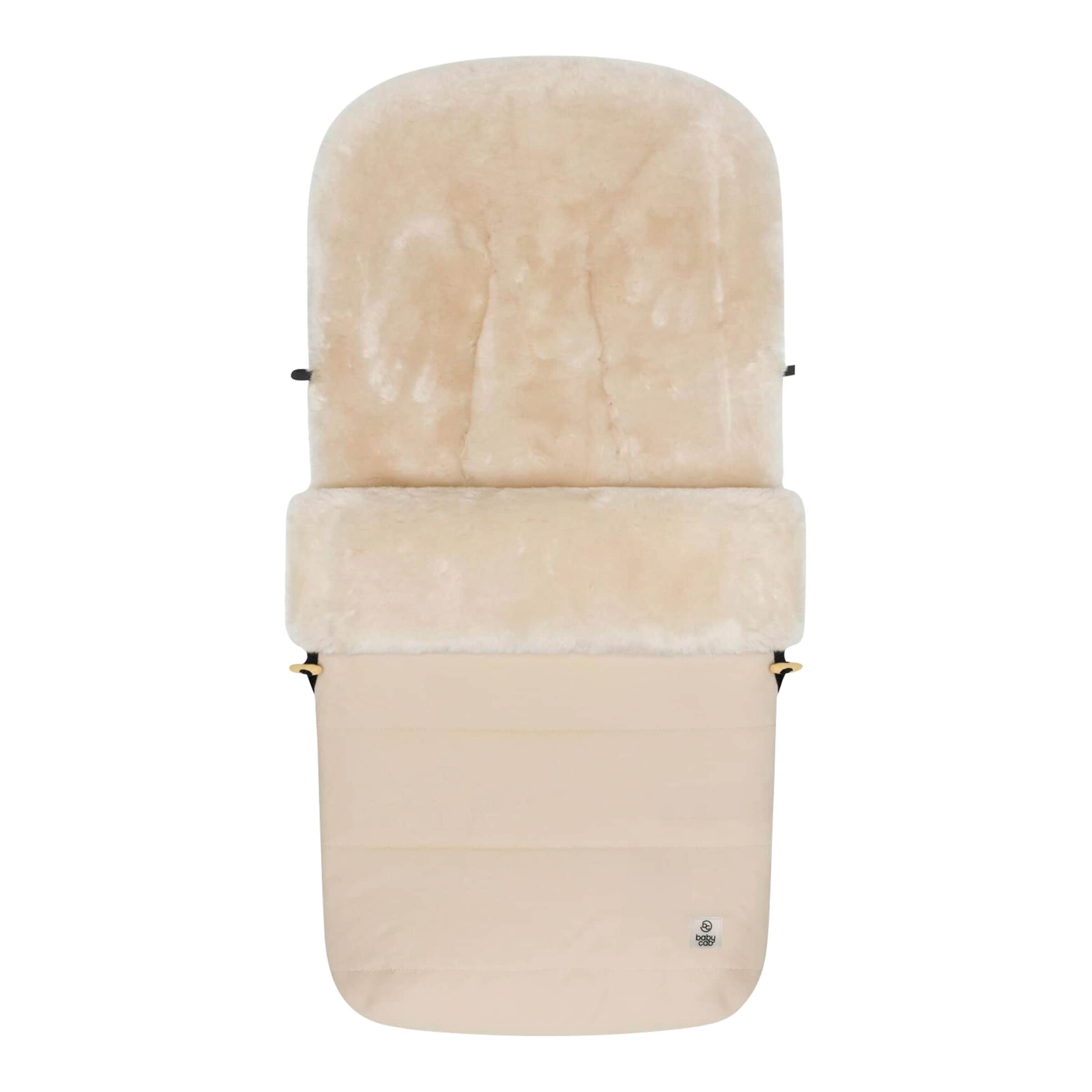 Babycab Winterfußsack Lammfell Lille für Kinderwagen, Buggy natur