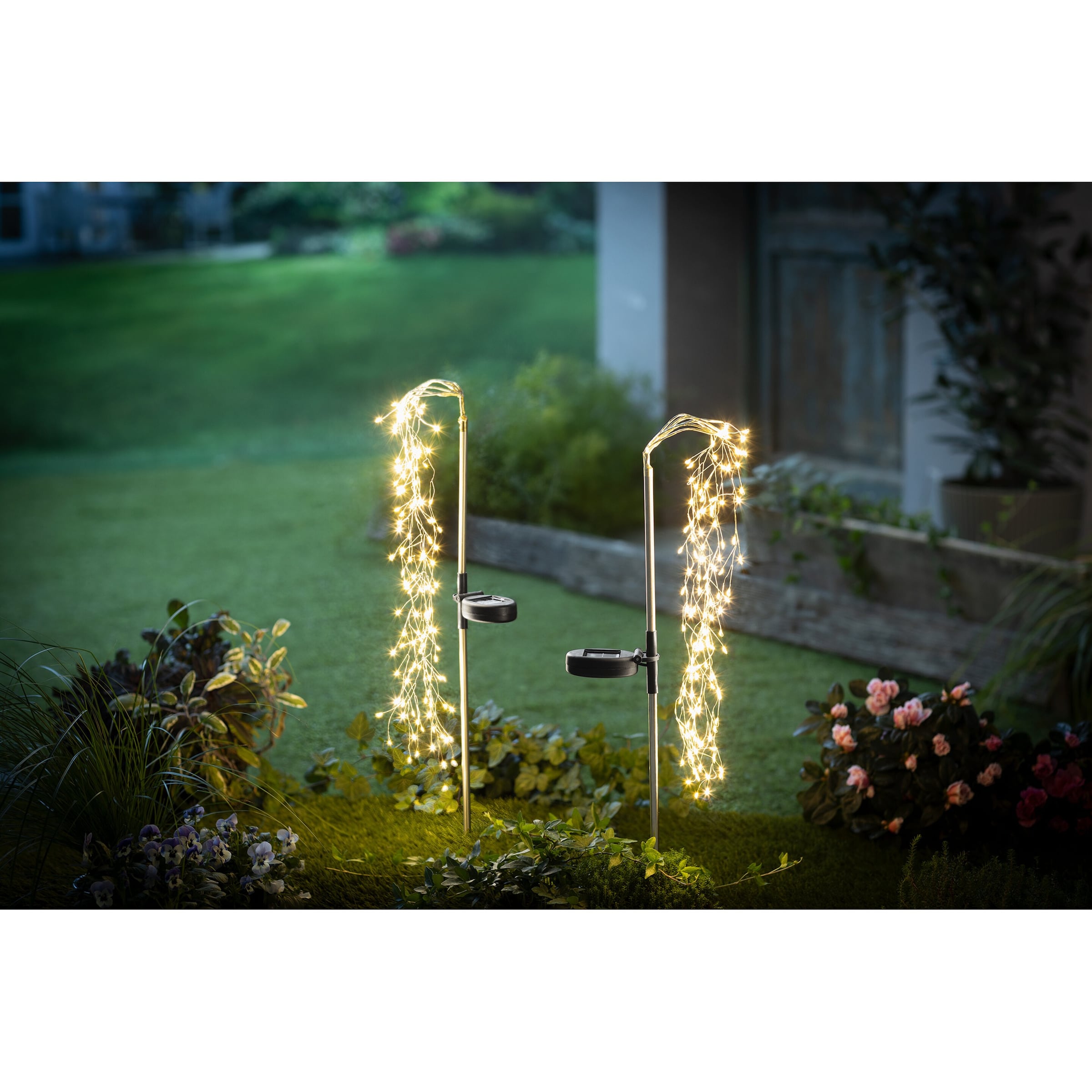 Solar-LED-Stecker "Lichterregen"