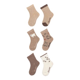 6er-Pack Socken Tiere Rippqualität