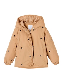Steppjacke mit Blumenstickerei Mädchen, Übergangsjacke