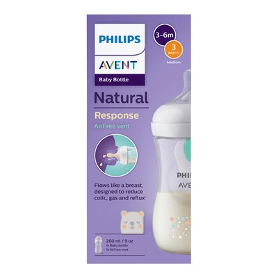 Babyflasche Natural Response, AirFree, 260ml, ab 1M