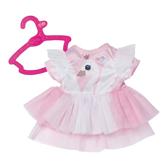 Puppen Outfit Kleid Schwan 43cm