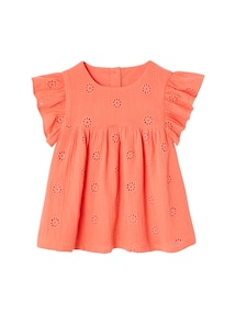 Mädchen Bluse aus besticktem Musselin