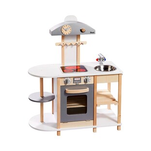 Kinderküche Deluxe mit LED Kochfeld aus Holz