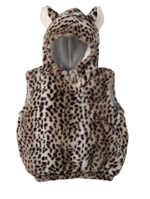 Baby Leoparden-Kostüm, weiche Kunstfell-Optik