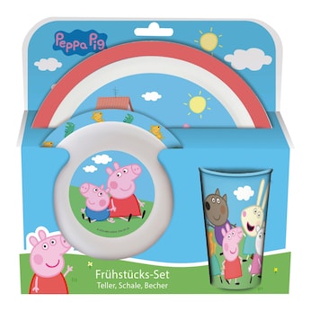 3 tlg. Frühstücks-Set Peppa Pig