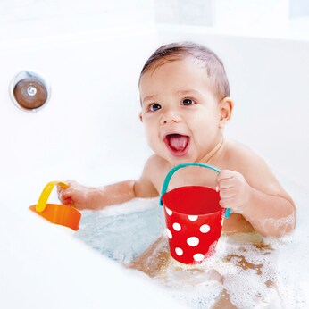 Badespielzeug Buntes Eimer-Set