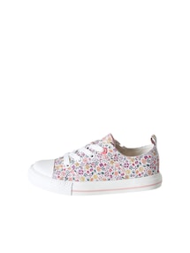 Mädchen Stoff-Sneakers mit Reißverschluss