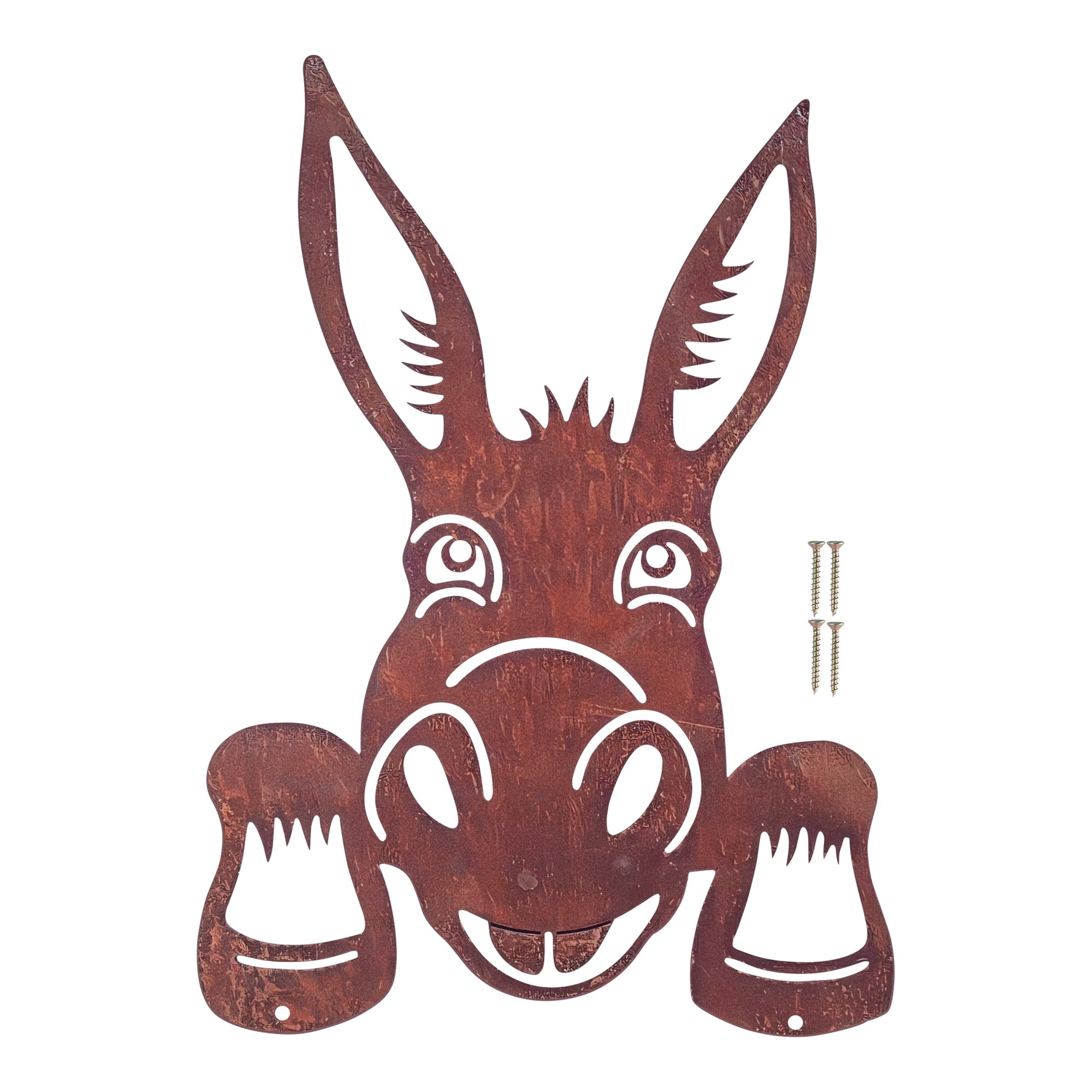 Gartenzaun-Deko „Esel-König“
