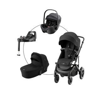 Kombikinderwagen SMILE 5Z CLASSIC Travel-Set inkl. Babyschale BABY-SAFE PRO und Isofix-Basis VARIOBASE 5Z