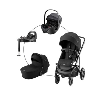 Kombikinderwagen SMILE 5Z STYLE Travel-Set inkl. Babyschale BABY-SAFE PRO und Isofix-Basis VARIOBASE 5Z