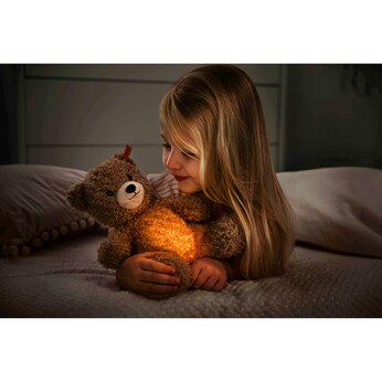 Kuscheltier Teddybär Caspar mit Nachtlicht Soft Cuddly Friends 28cm 