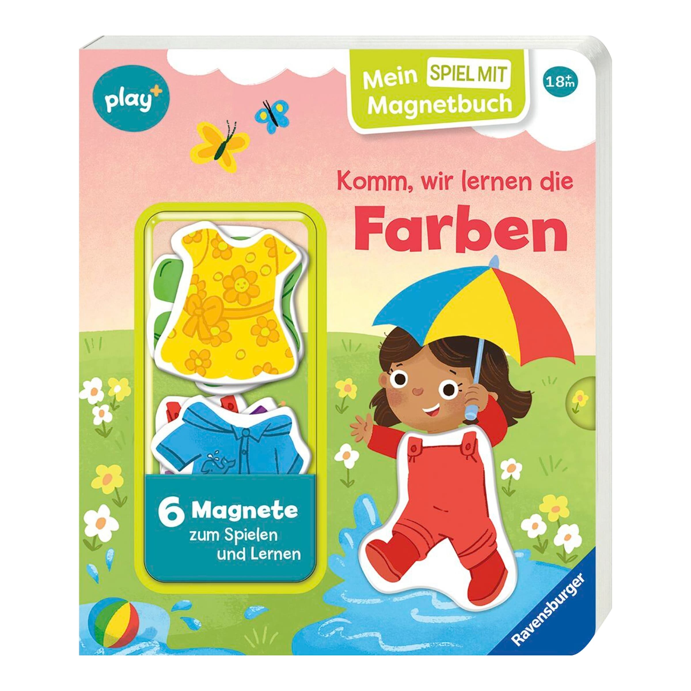 Ravensburger Play+ Pappbilderbuch Komm, wir lernen Farben