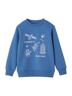 Jungen Sweatshirt mit Print, Recycling-Polyester Basic