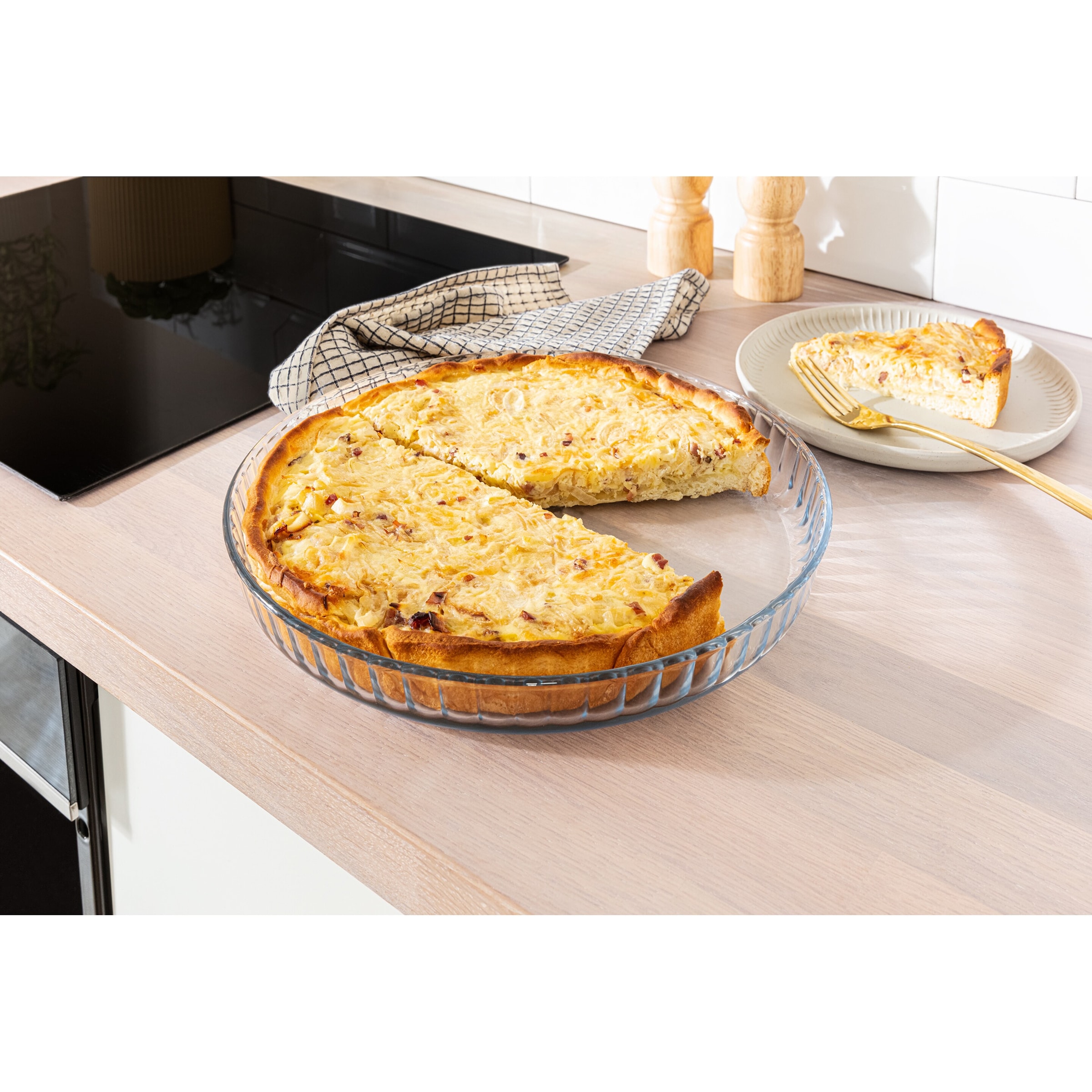 Glas-Backplatte, Ø 31 cm