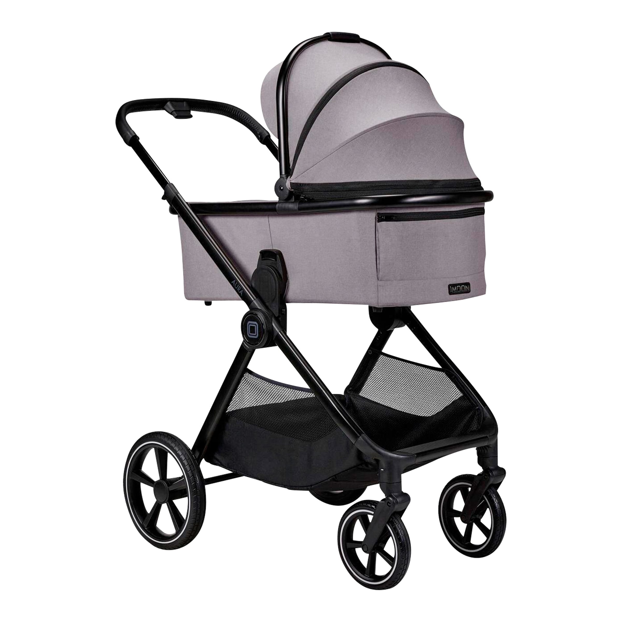 75% Rabatt! Moon Kombikinderwagen Aura (2026) grau