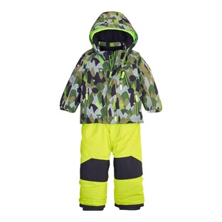 Ensemble 2 pièces veste d’hiver avec capuche et pantalon de neige forêt