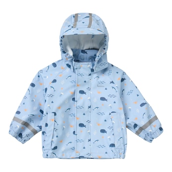 Regenjacke mit abnehmbarer Kapuze
