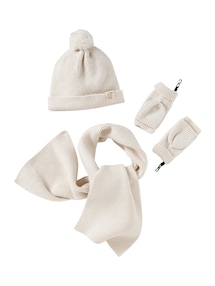 Mädchen Set: Mütze, Schal & Handschuhe