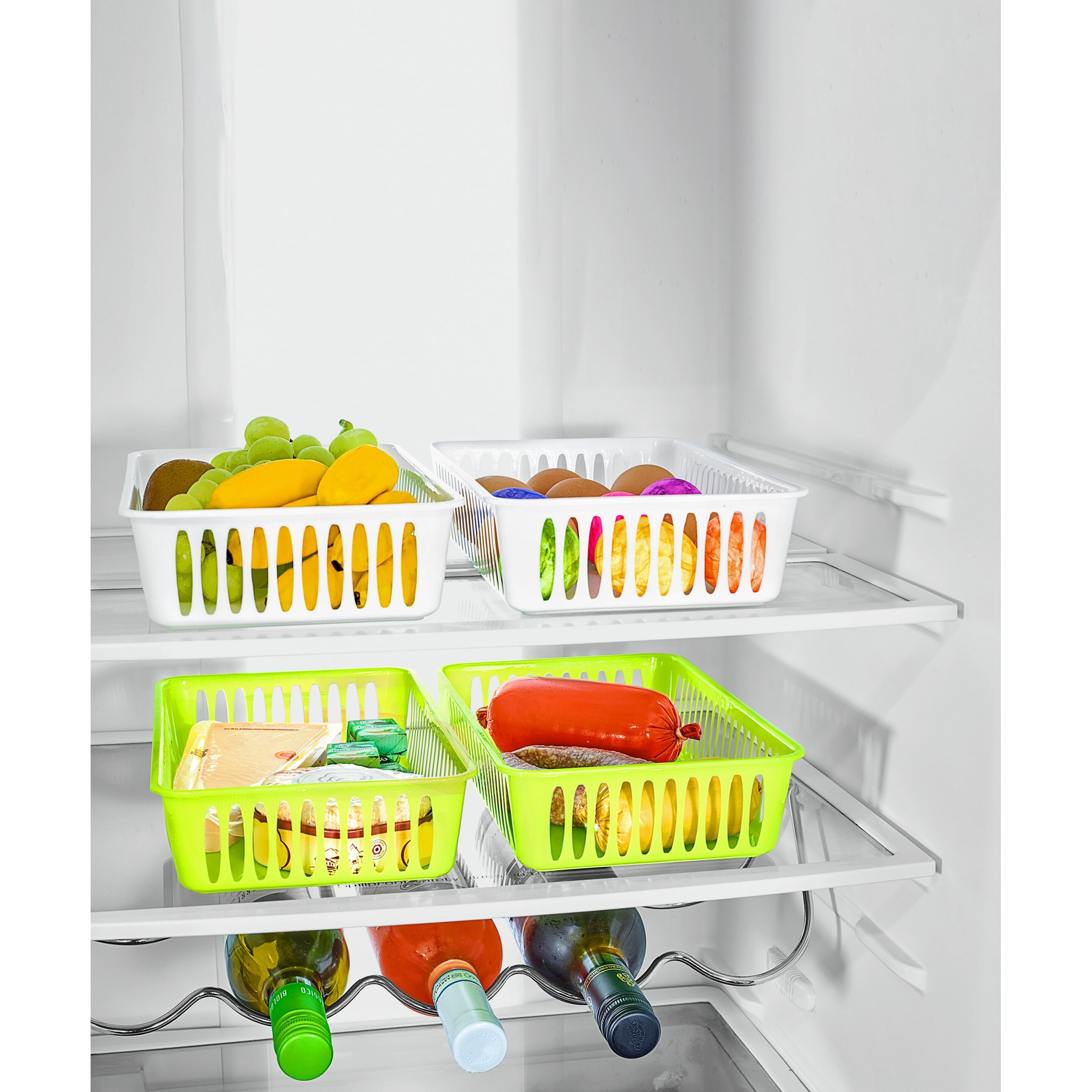 genialoKühlschrank-Aufbewahrungsbox, 4 Stück