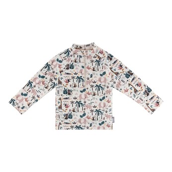 Badeshirt langarm mit UV-Schutz Safari