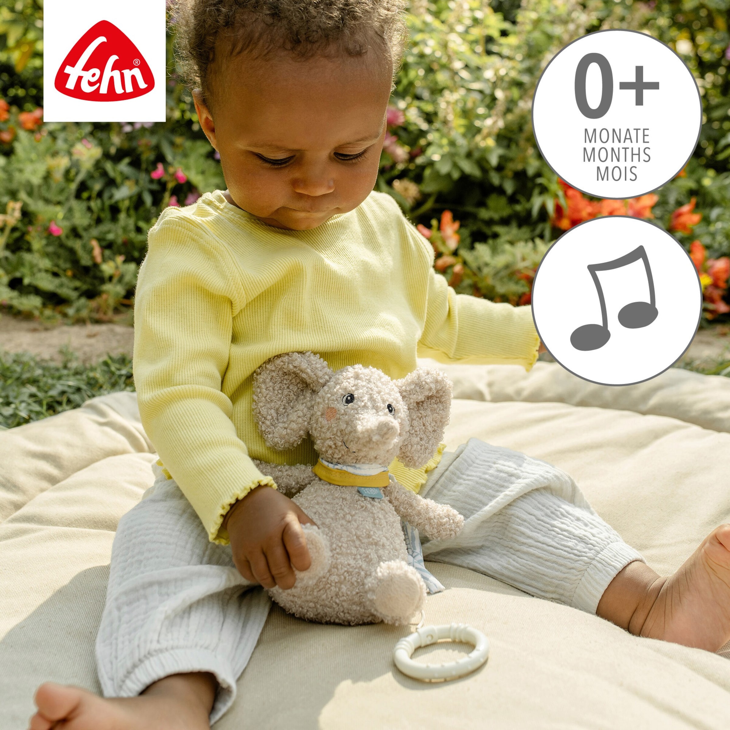 Mini-Spieluhr Elefant Erik 17cm
