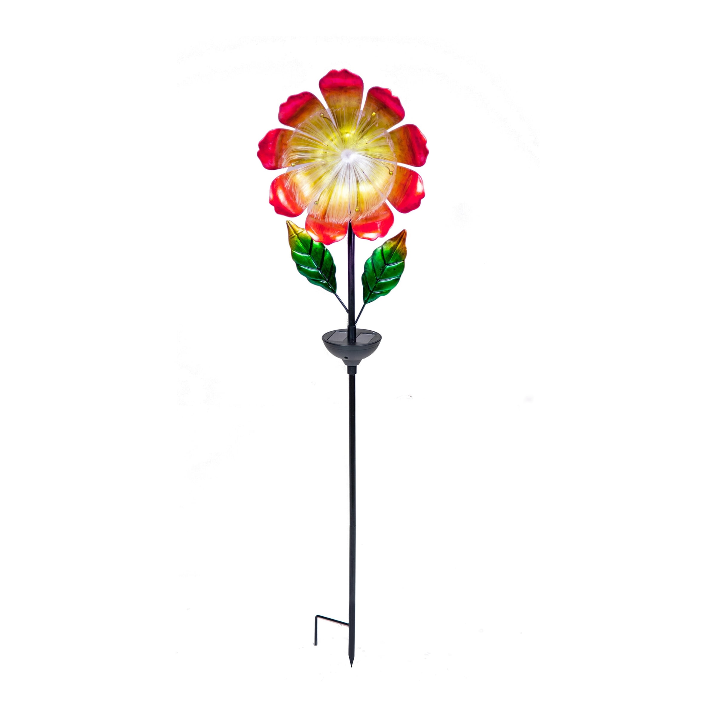Solar-LED-Gartenstecker "Blütenzauber" mit Fiberglas