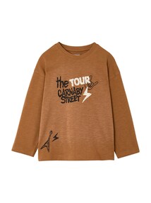 Shirt mit Frontprint Jungen, lange Ärmel