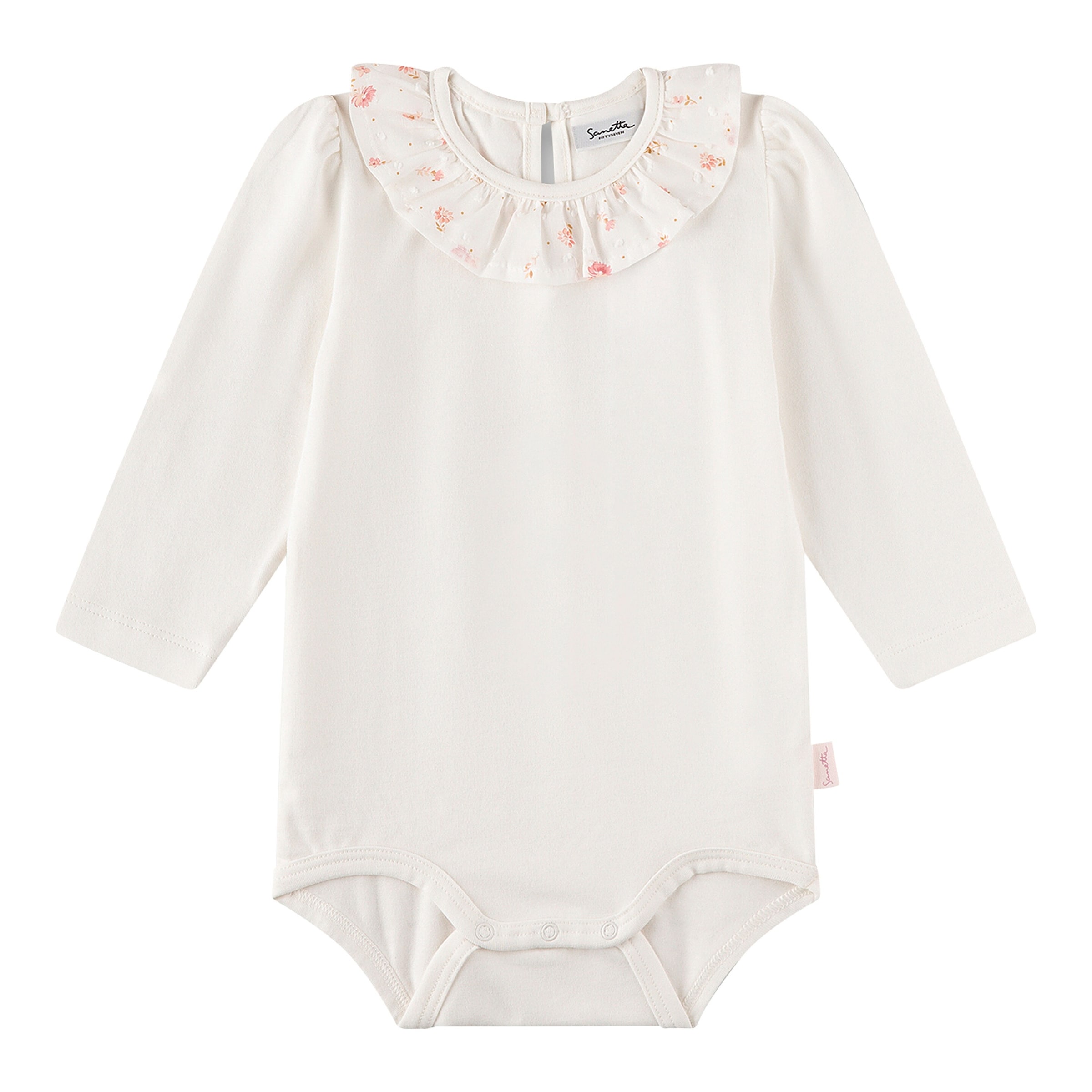 Sanetta Fiftyseven Body langarm Rüschenkragen