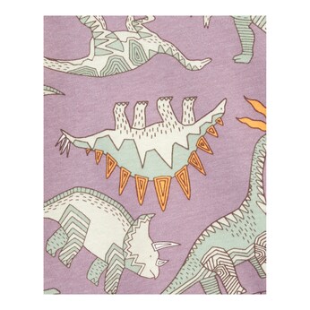 2-tlg. Set T-Shirt und Latzhose kurz Dinos