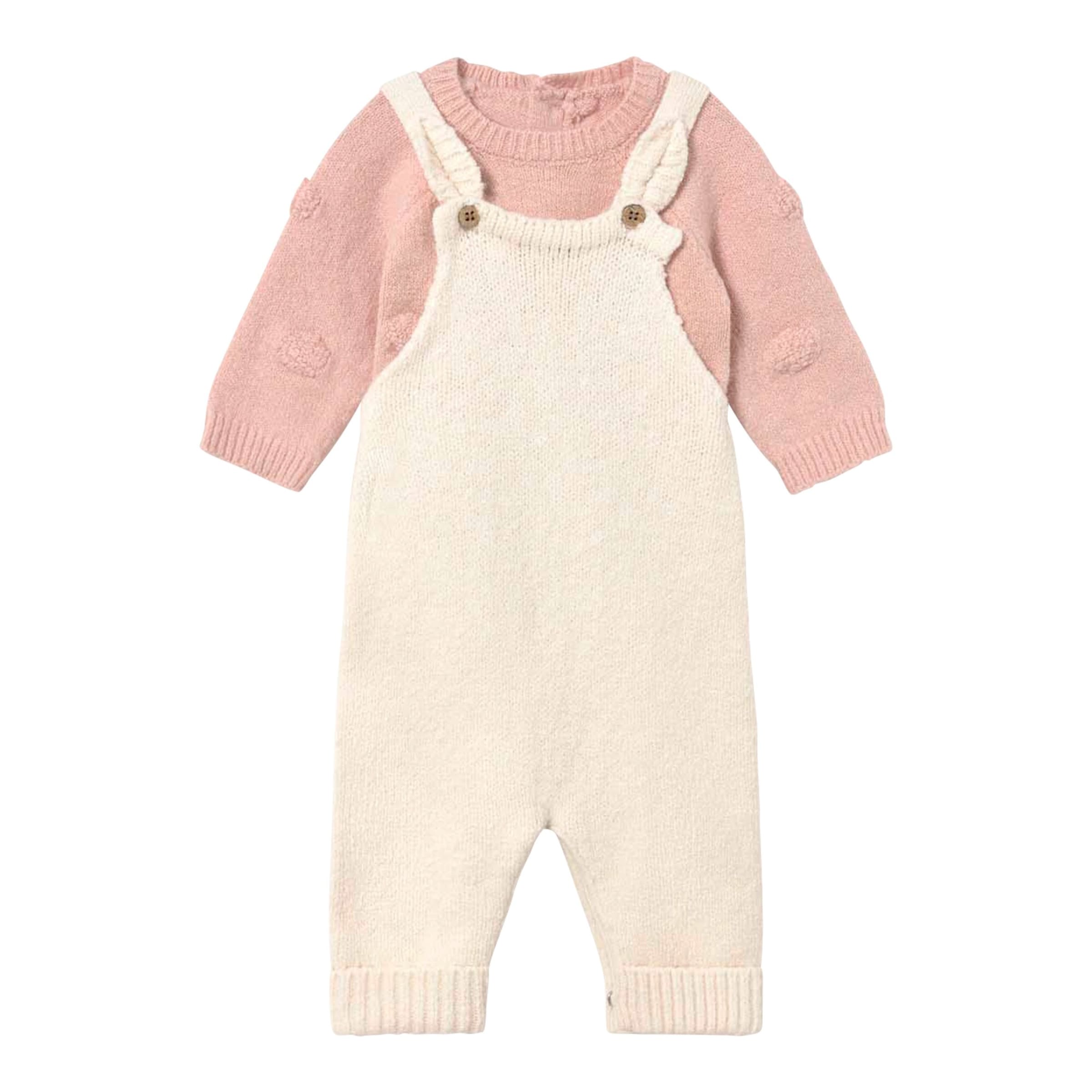 Mayoral 2-tlg. Set Pullover und Strick-Latzhose
