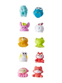 10er-Set Spritzfiguren für die Badewanne, Tiere