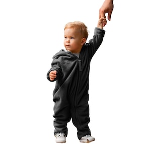 Overall Fleece-Overall mit Umschlagbündchen