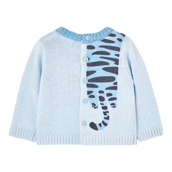2-tlg. Set Strickpullover und Jogginghose Tiger