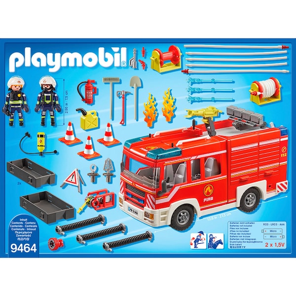 Playmobil Feuerwehr-Auto mit ausziehbarer Leiter