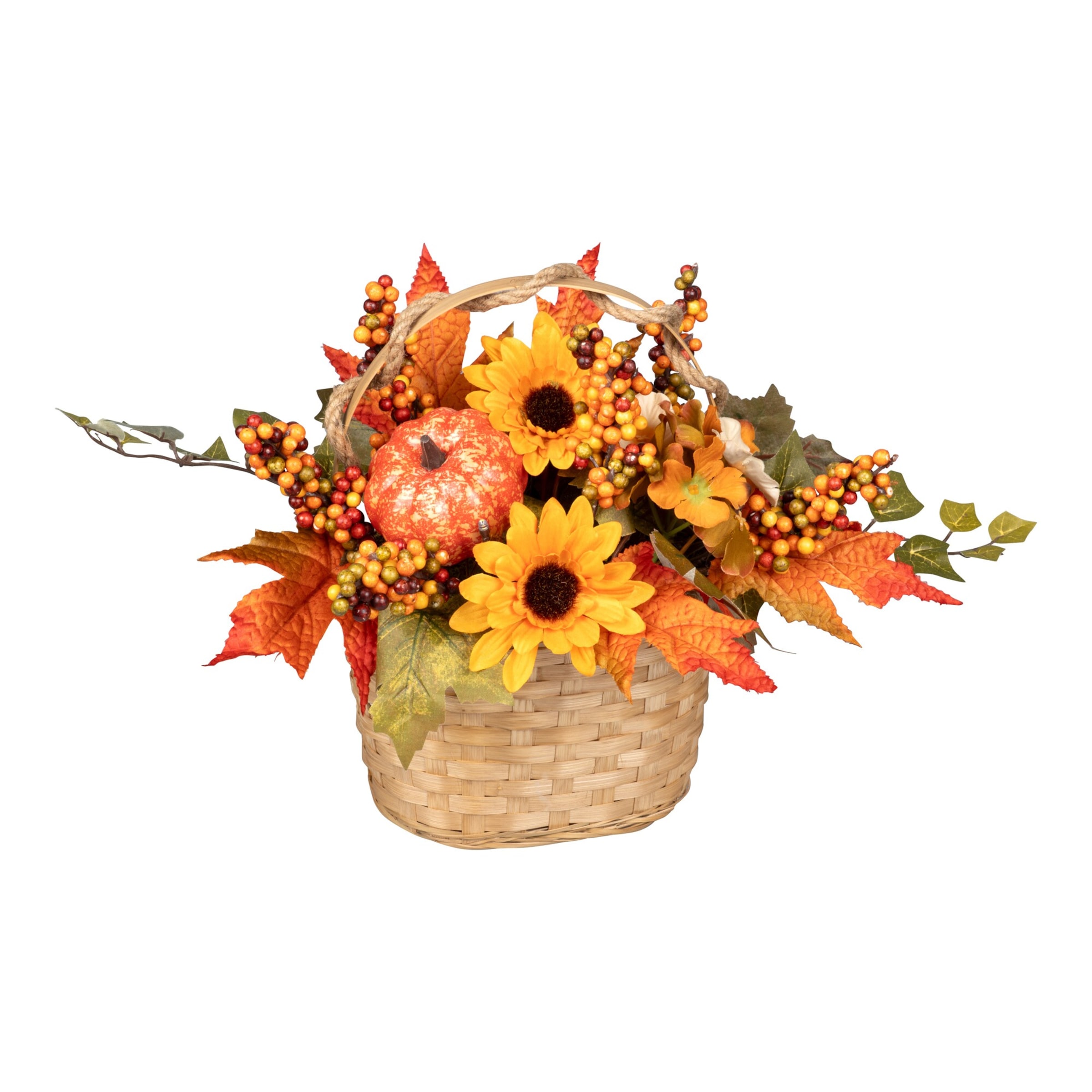 LED-Blumenarrangement "Herbstkorb"
