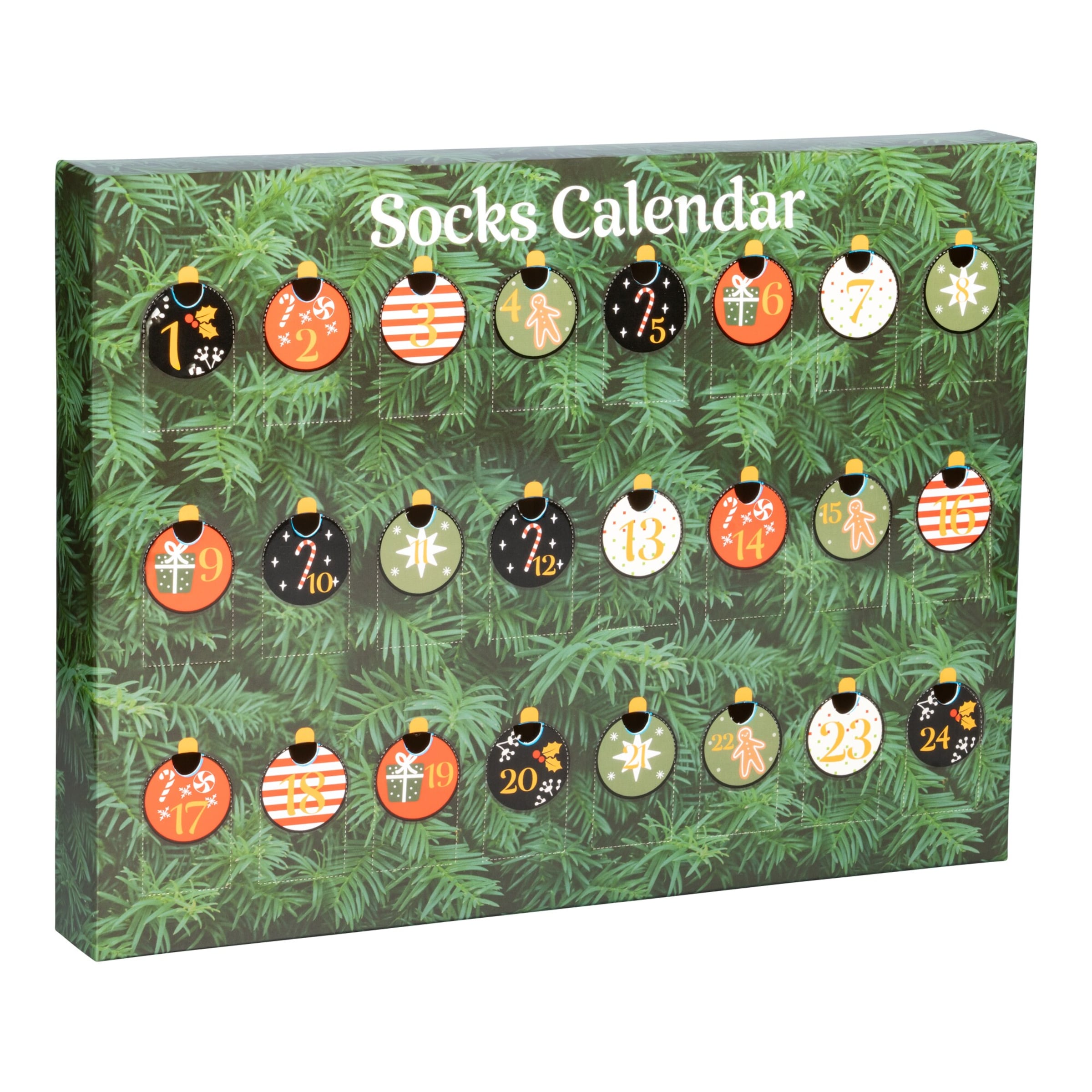 Socken-Adventskalender für Herren, 24-teilig