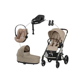 Kombikinderwagen Balios S Lux Travel-Set inkl. Babyschale Cloud G und Isofix-Basis Base G