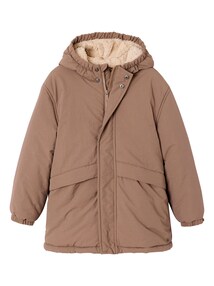 Jungen Winterparka mit Webpelzfutter