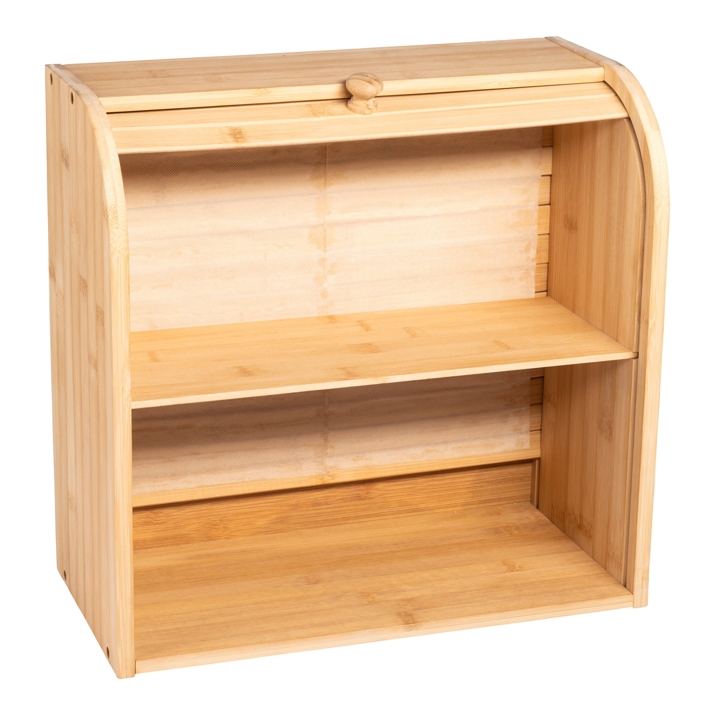 Bambus-Rollladen-Regal