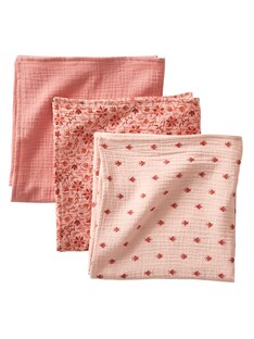 3er-Pack Baby Wickeltücher „Hippie Vintage“ Oeko-Tex