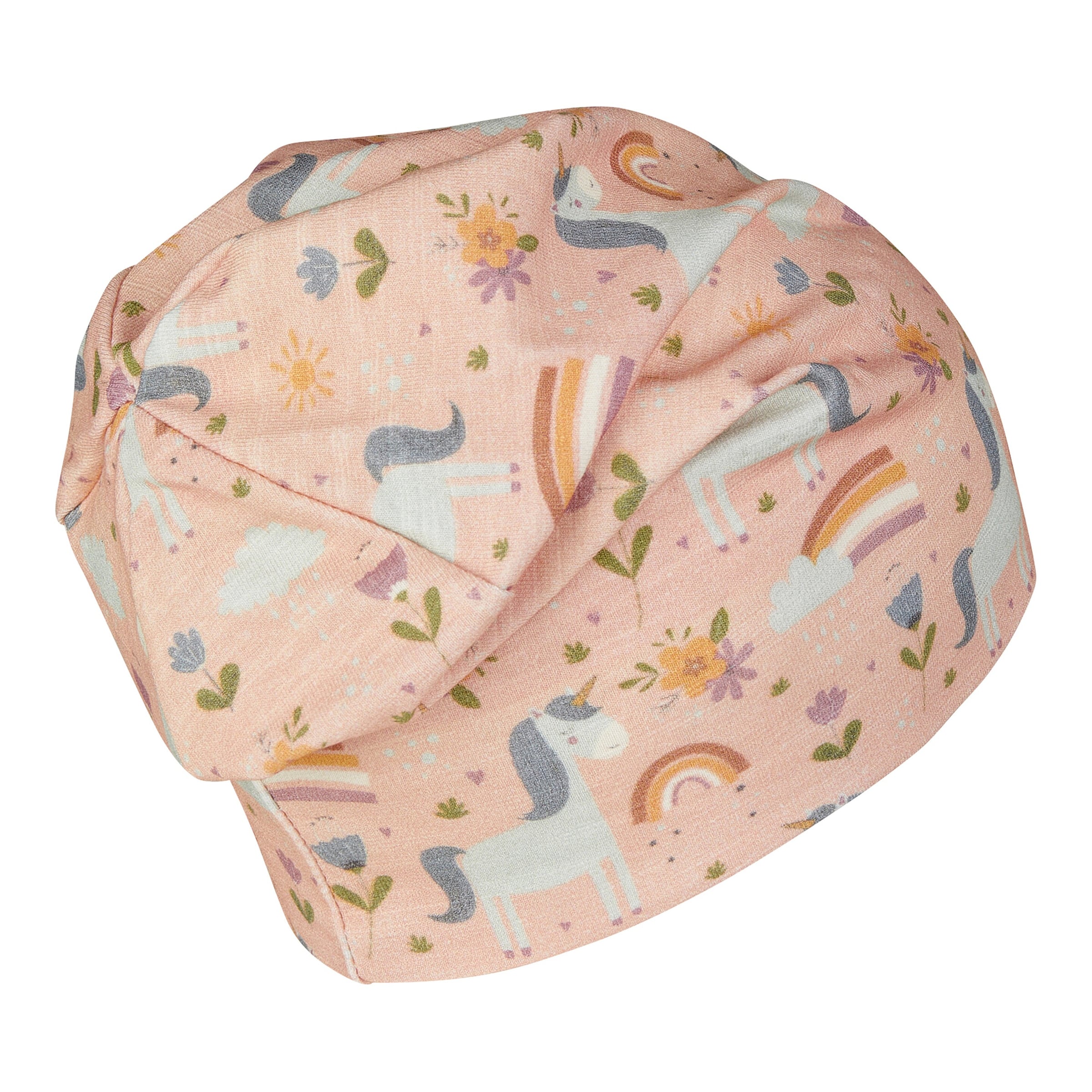 Beanie mit UV-Schutz Einhörner Regenbögen