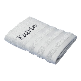 Handdoek gepersonaliseerd met naam, 50x100 cm, 100% katoen