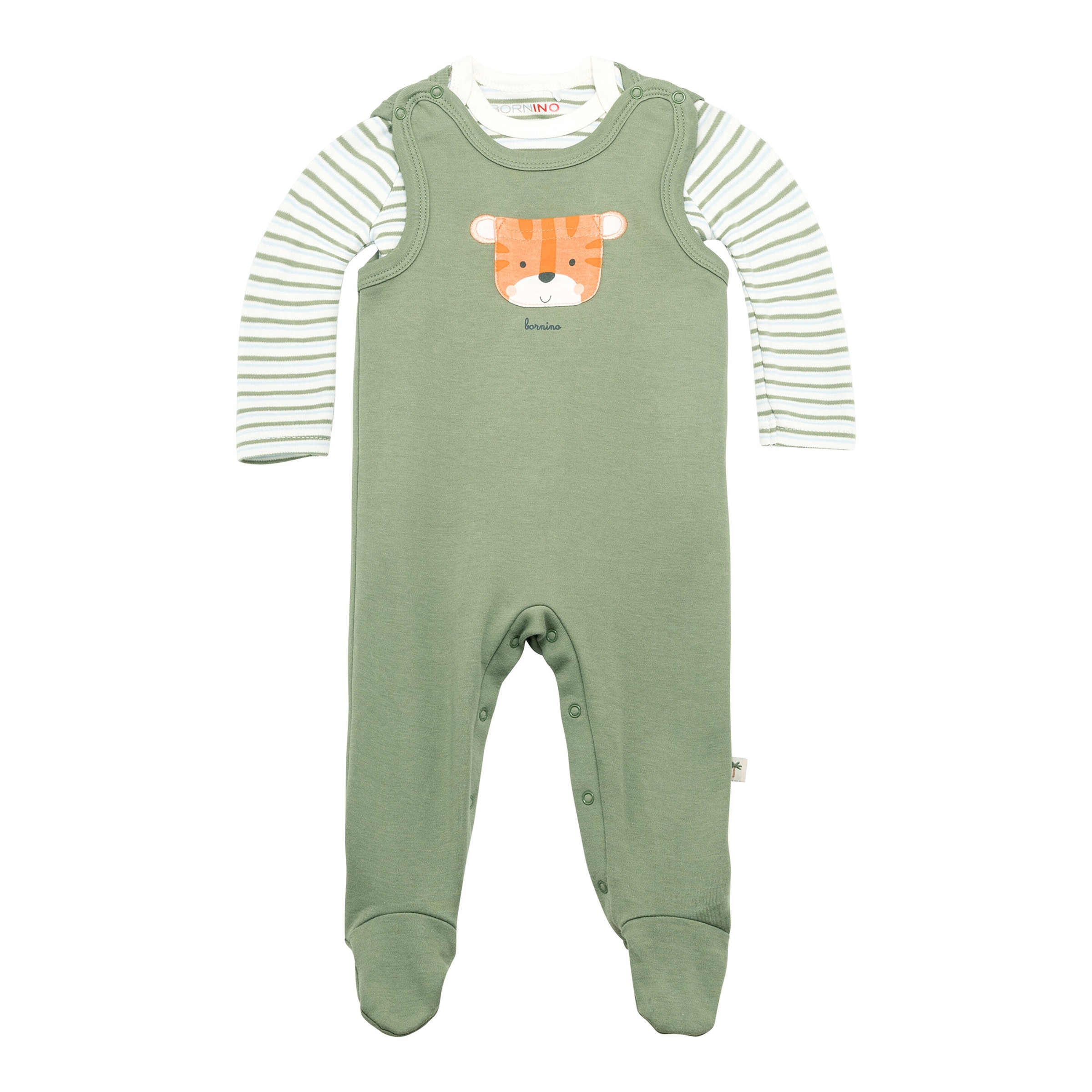 Bornino Sunny Adventure Strampler-Set 2-tlg. mit Body Ringel Tiger