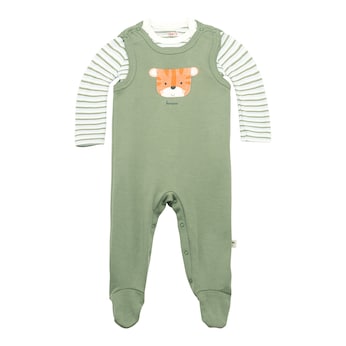 Strampler-Set 2-tlg. mit Body Ringel Tiger