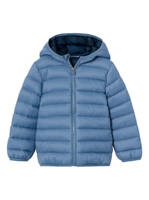 Jungen Steppjacke mit Kapuze und Recycling-Polyester, Übergangsjacke