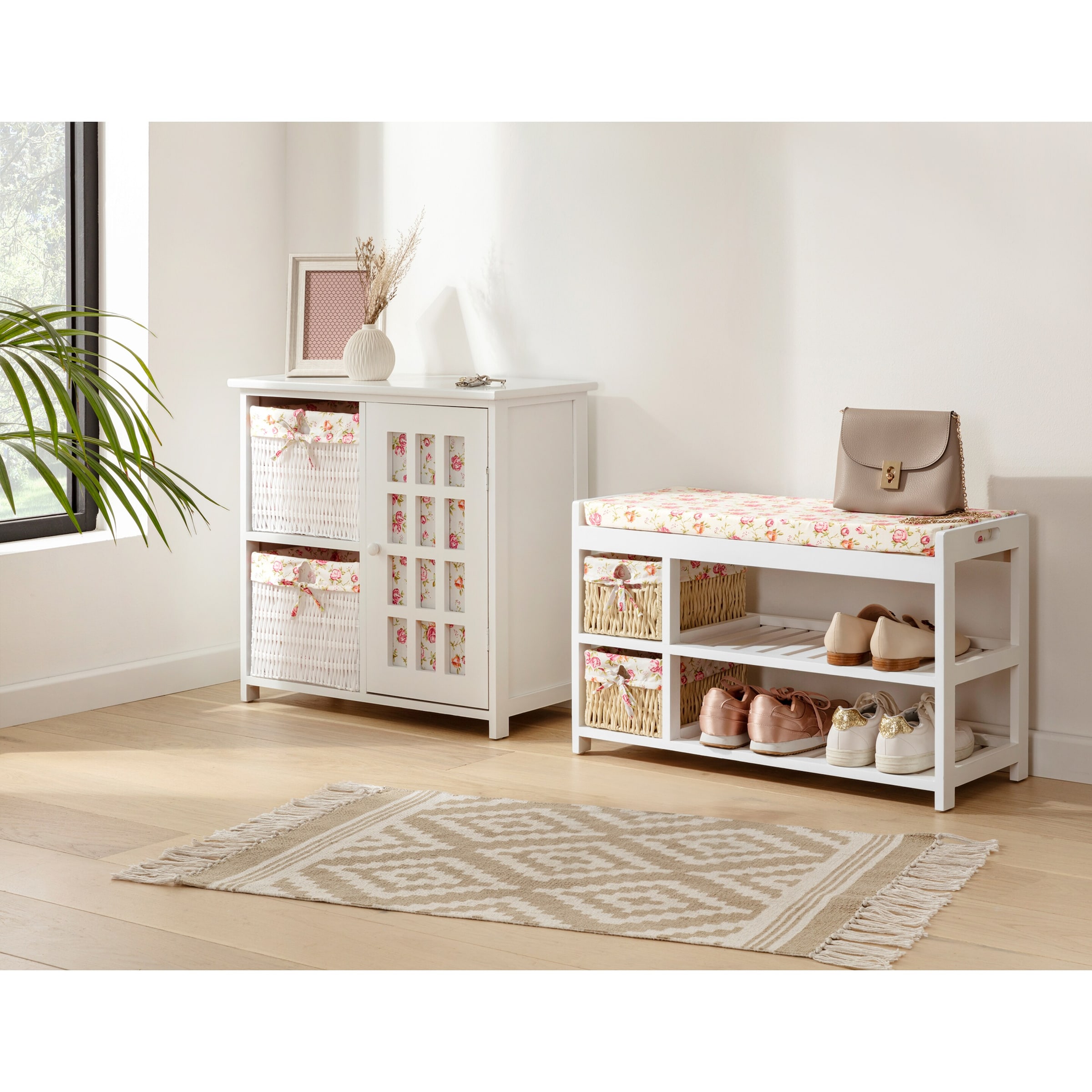 Schuhbank „Rosenpracht“