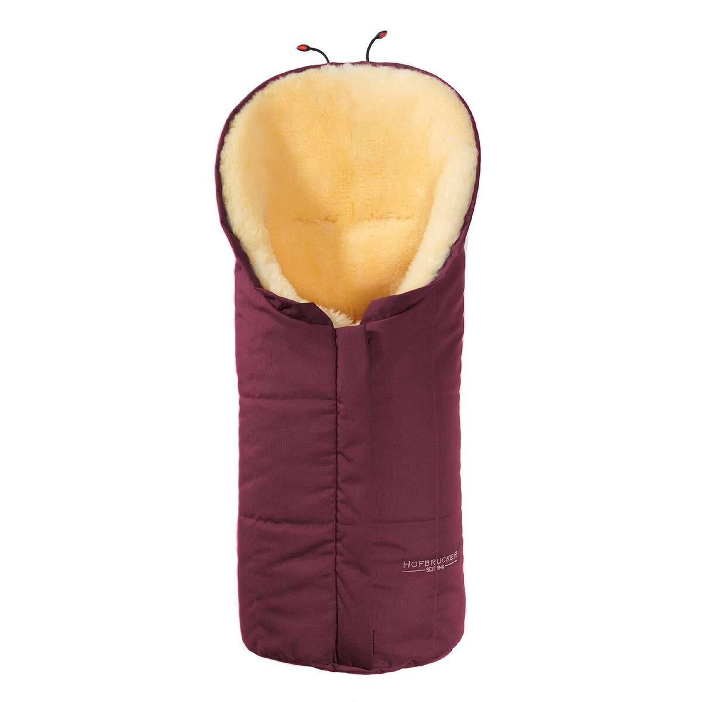 Hofbrucker Kinderwagen Lammfell-Fußsack für Babywanne Eskimo lila