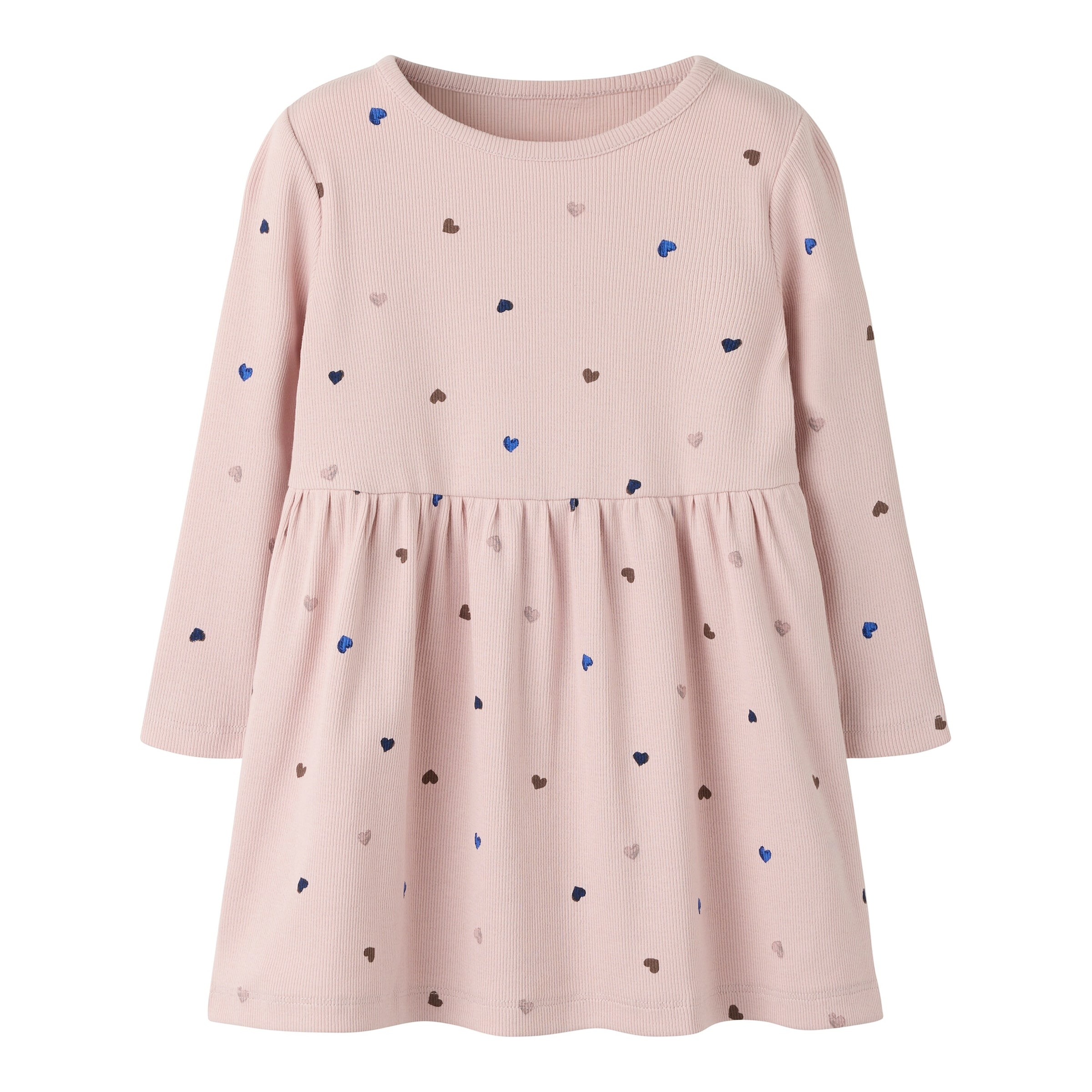 Name It Kleid langarm Herzen Rippqualität